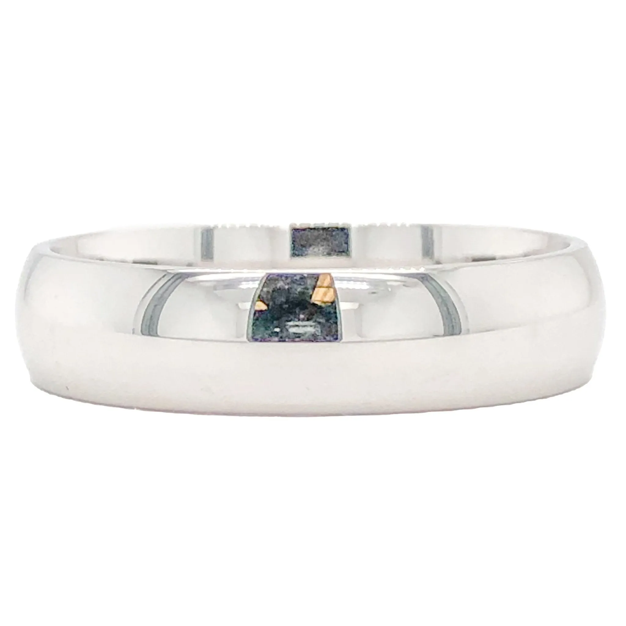14K W Gold 5mm Wedding Band