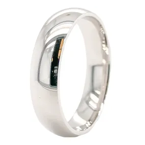 14K W Gold 5mm Wedding Band