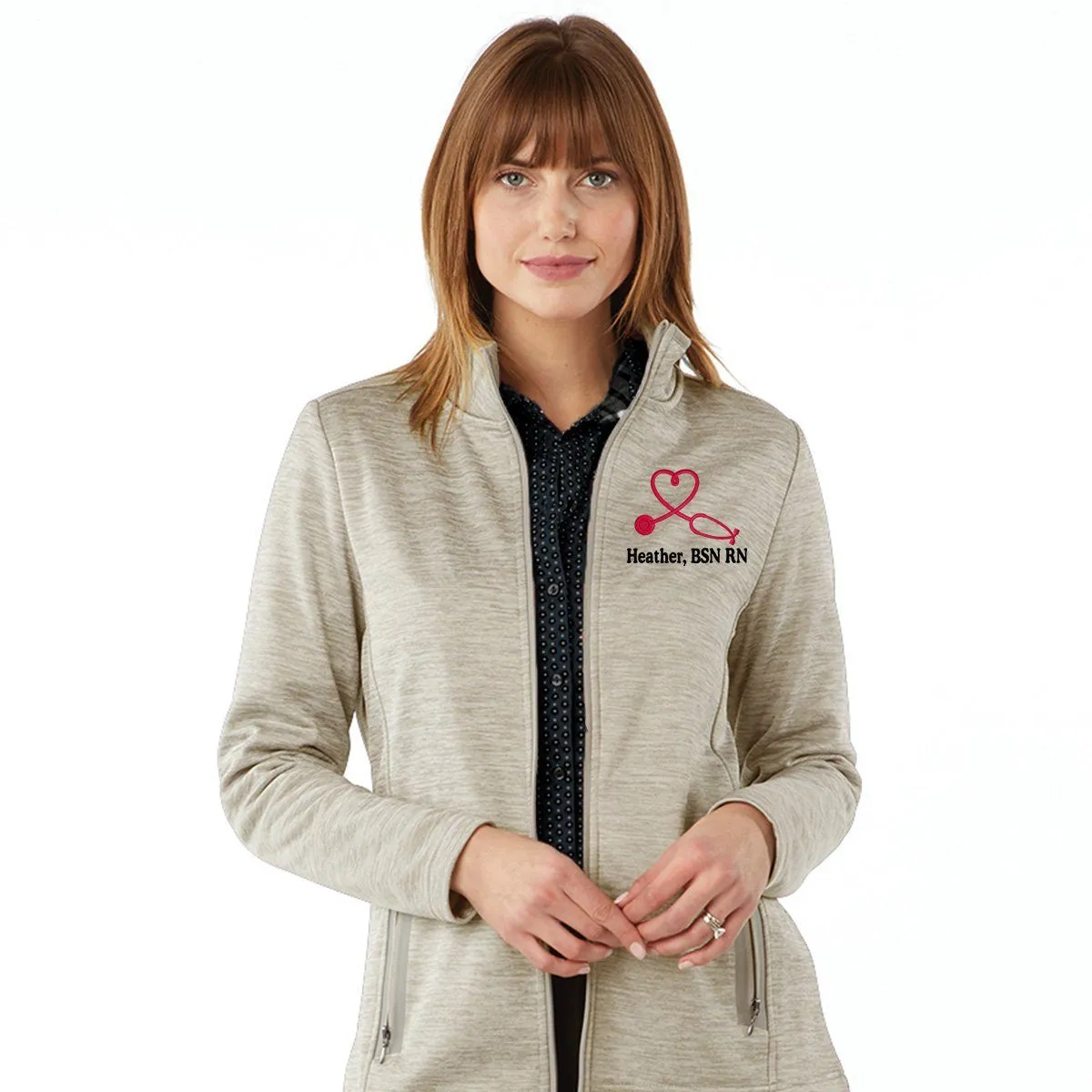 5189 |  Women's Brigham Knit Jacket |  Personalized Nurse Jacket
