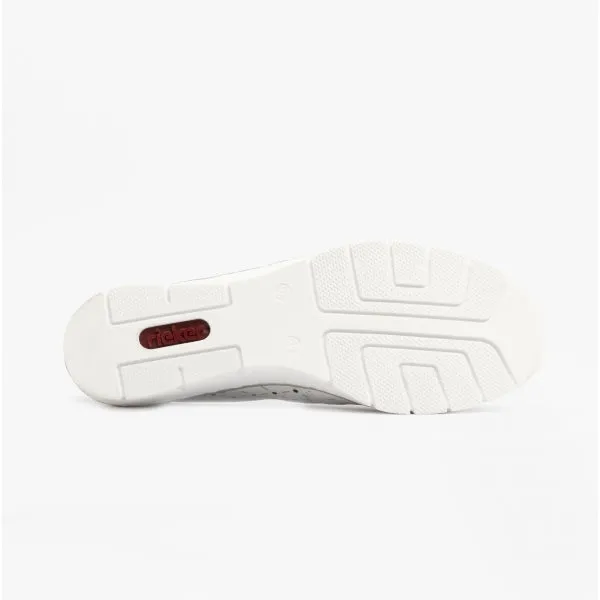 53795-80 Ladies Leather Slip-On Shoes White