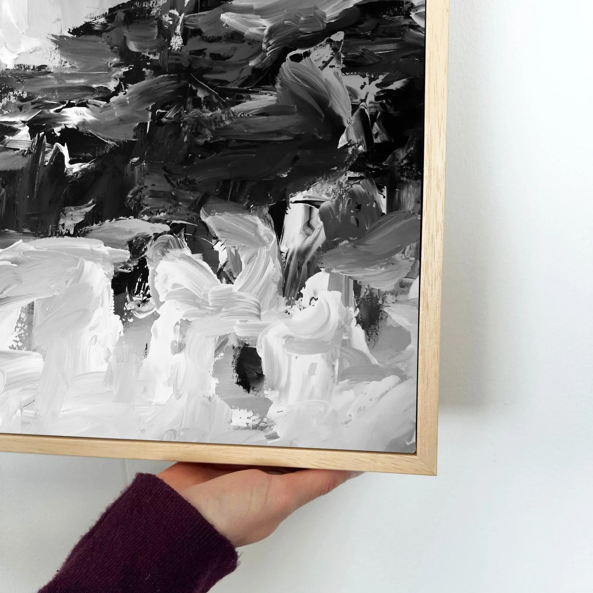 Abstract 441 Framed Canvas