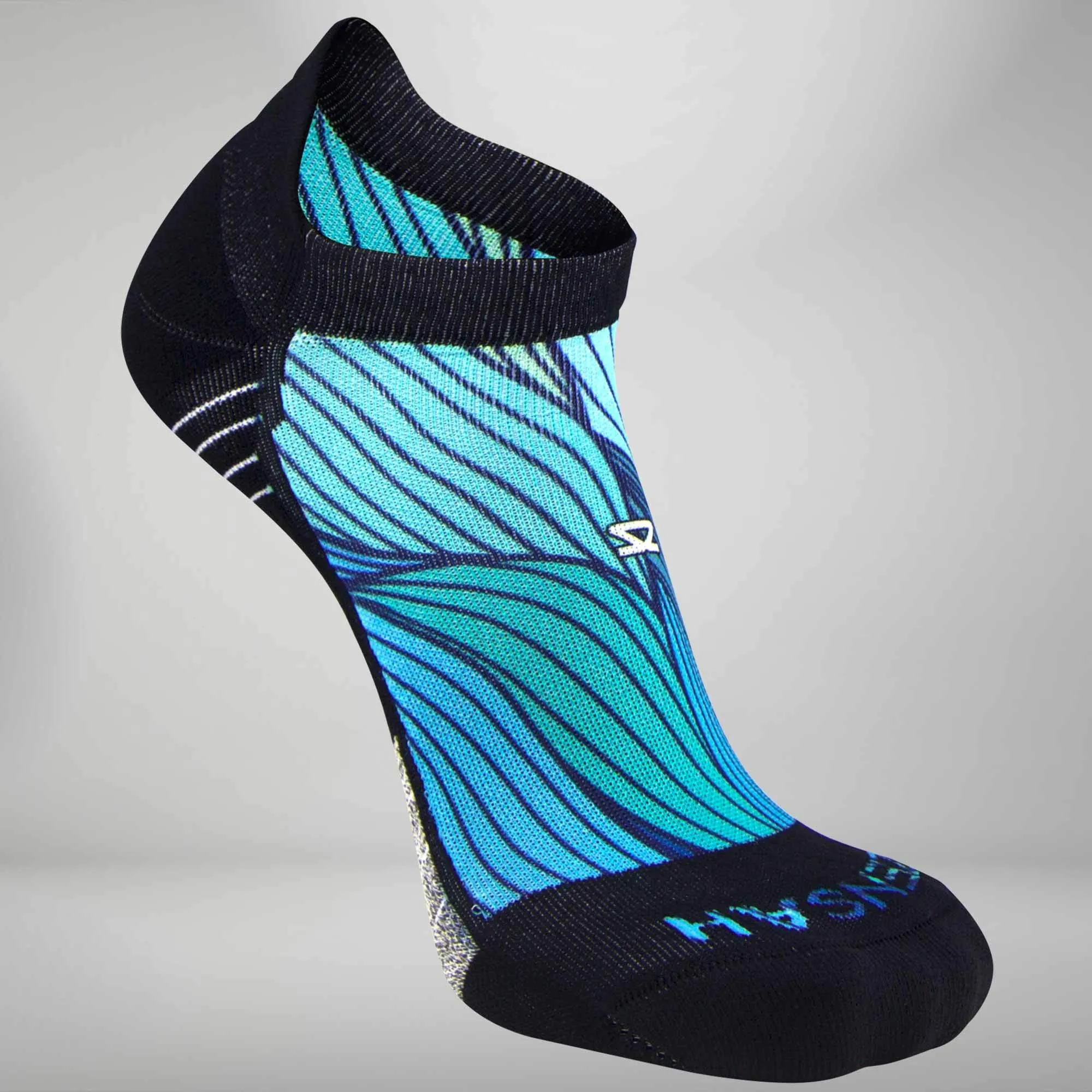 Abstract Waves Socks (No Show)