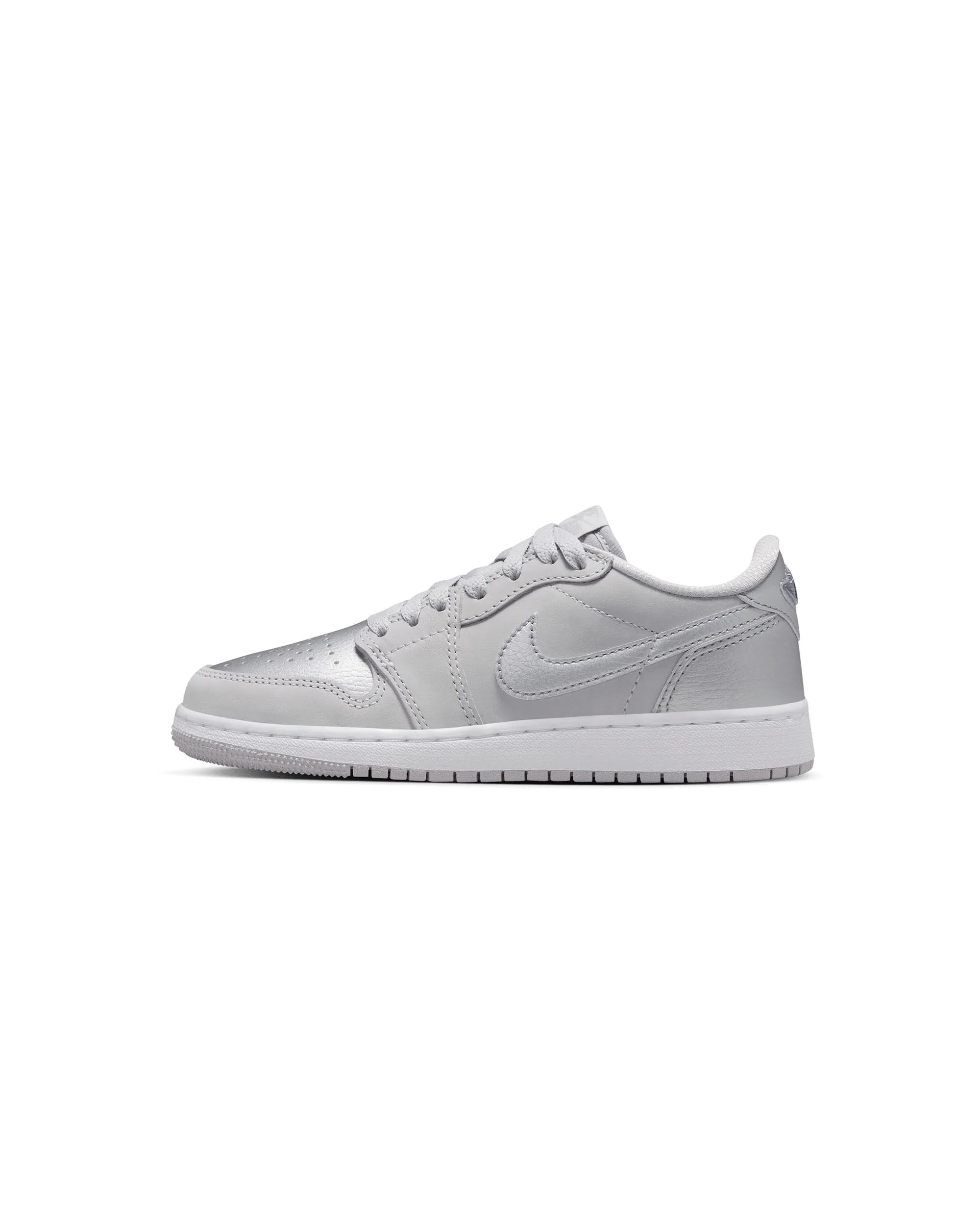 Air Jordan 1 Retro Low OG GS - Neutral Grey / Metallic Silver / White