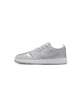 Air Jordan 1 Retro Low OG GS - Neutral Grey / Metallic Silver / White