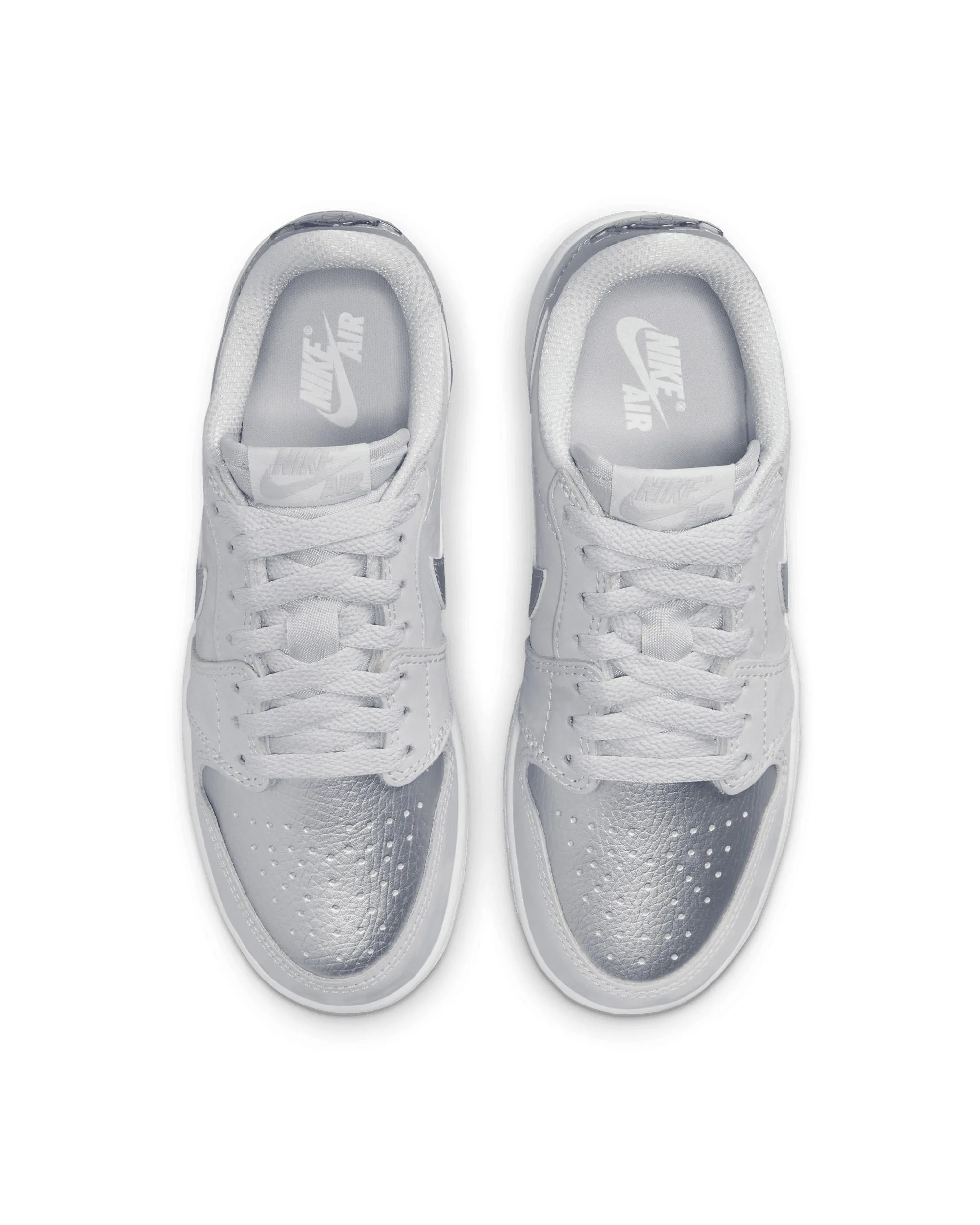 Air Jordan 1 Retro Low OG GS - Neutral Grey / Metallic Silver / White