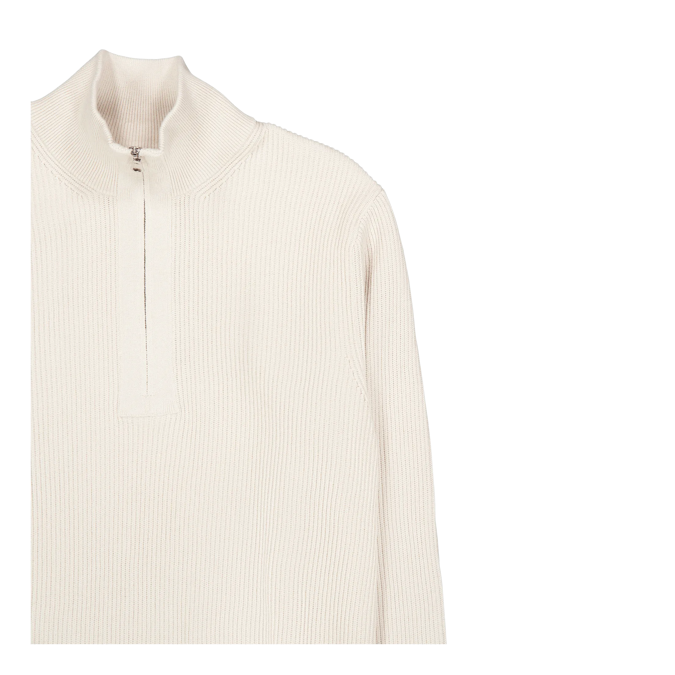 Alex Half Zip Knitted Sweater U029 Moonbeam