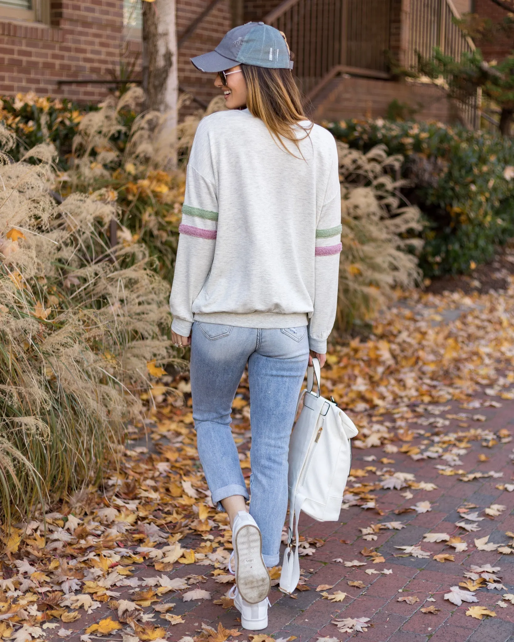 Allie Banded Striped Top