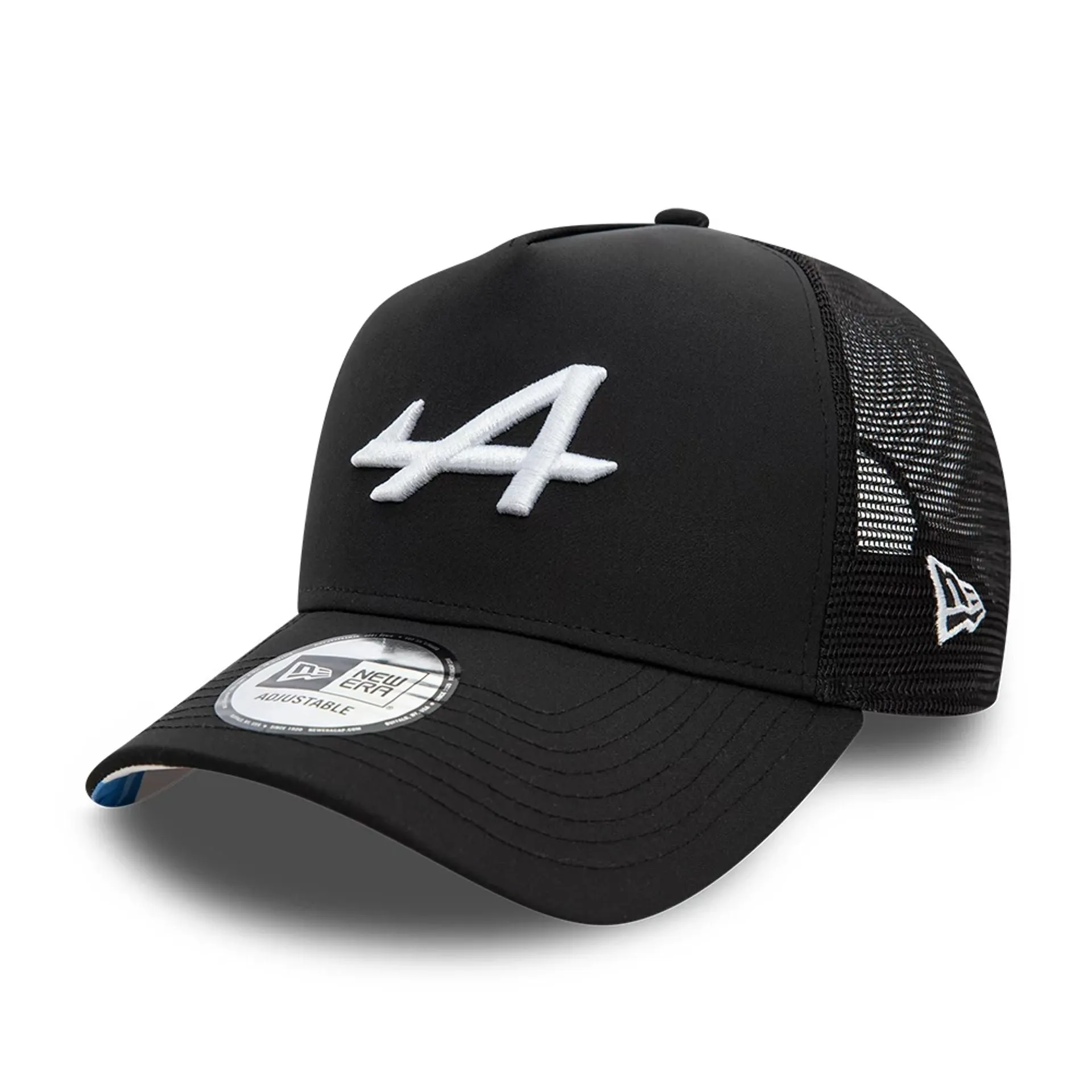 Alpine Racing Logo Black 9FORTY E-Frame Trucker Adjustable Cap