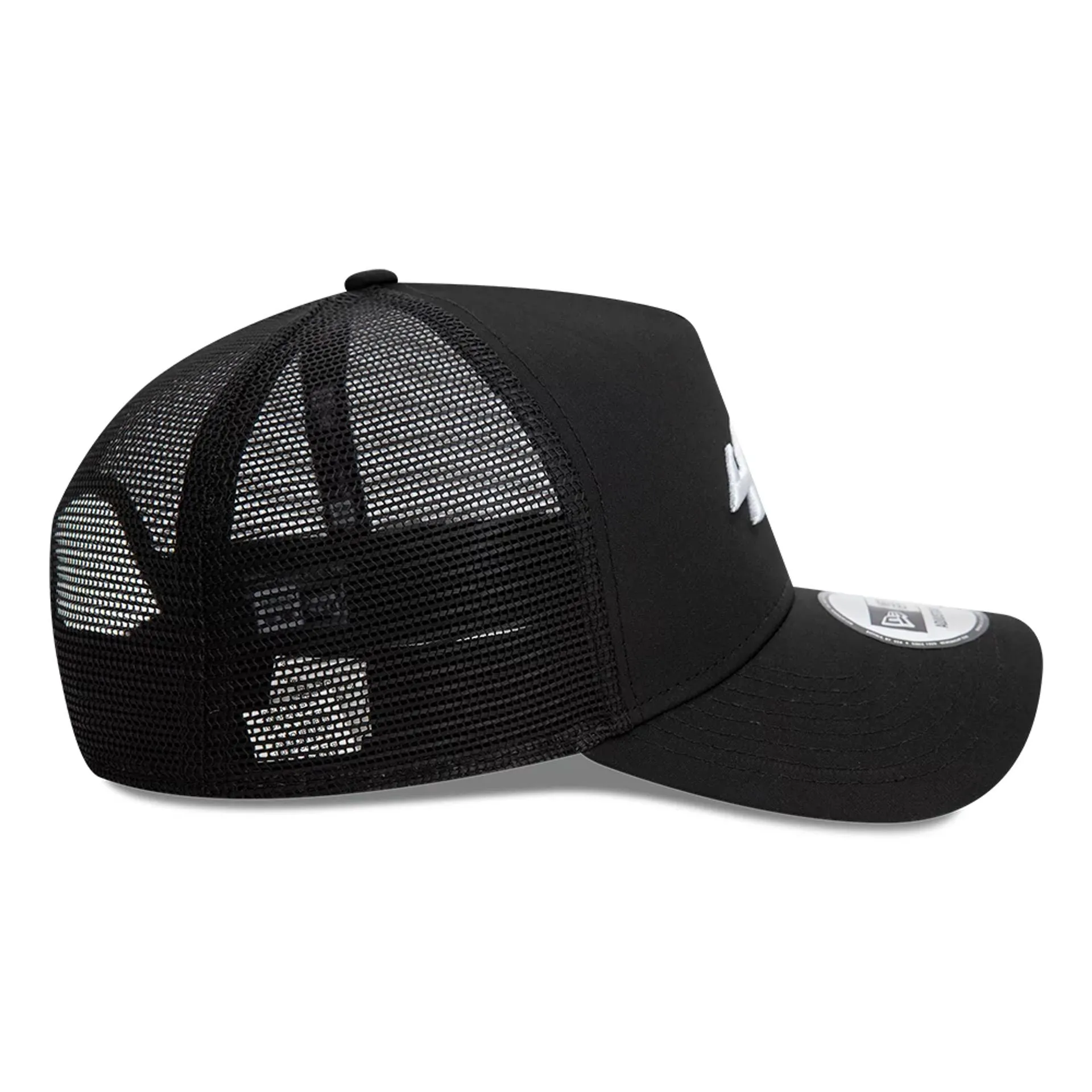 Alpine Racing Logo Black 9FORTY E-Frame Trucker Adjustable Cap