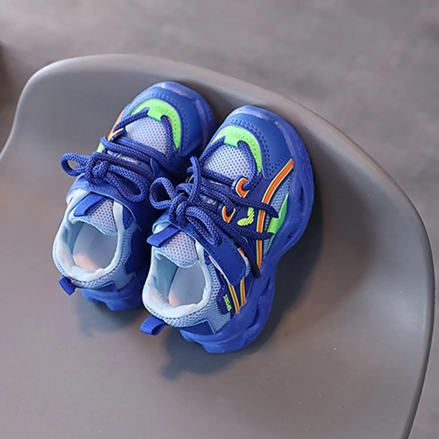 Baby Infant Leather Lace Lights up Sneakers Hook Loop Non Slip Walking Sport Shoes Toddler Newborn Casual Breathable
