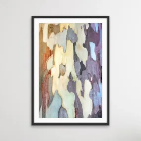 Bark In Lilac Tones - Eucalyptus Bark Photographic Print