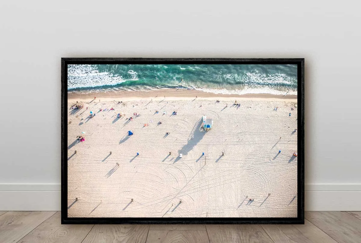 Beach from Above | Beach Wall Art Print