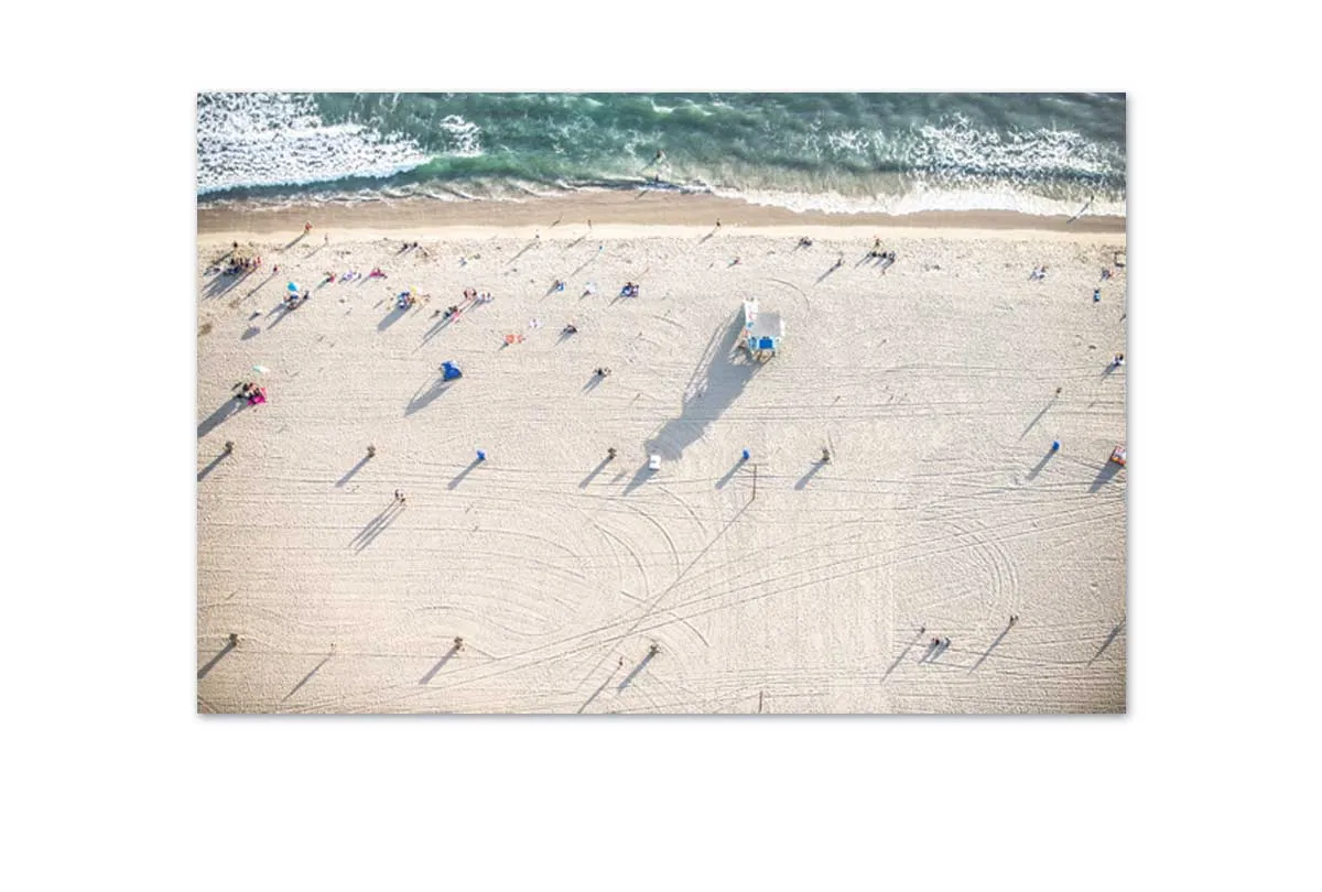 Beach from Above | Beach Wall Art Print