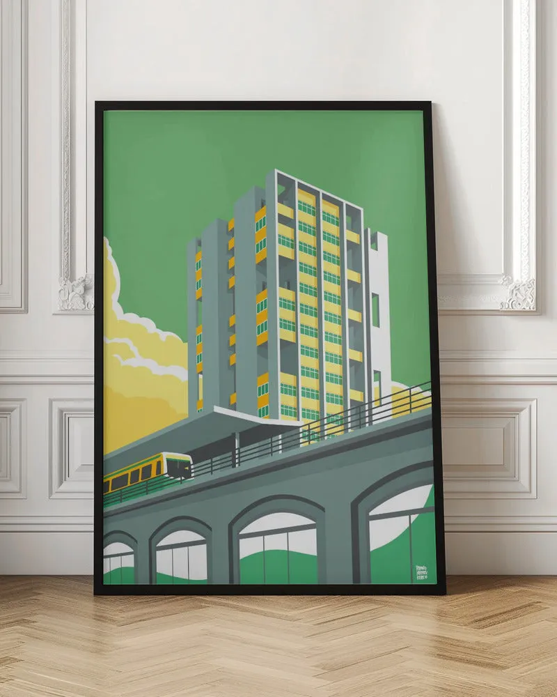 Berlin Hansviertel - Stretched Canvas, Poster or Fine Art Print