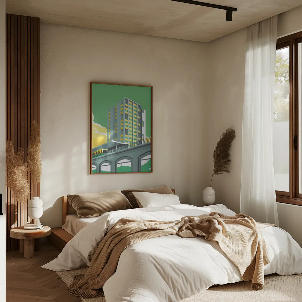 Berlin Hansviertel - Stretched Canvas, Poster or Fine Art Print