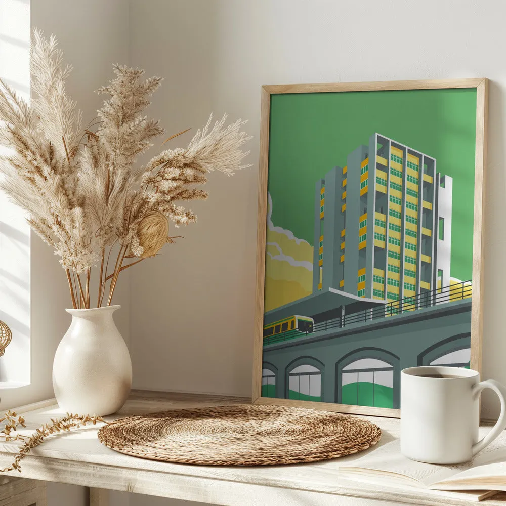 Berlin Hansviertel - Stretched Canvas, Poster or Fine Art Print