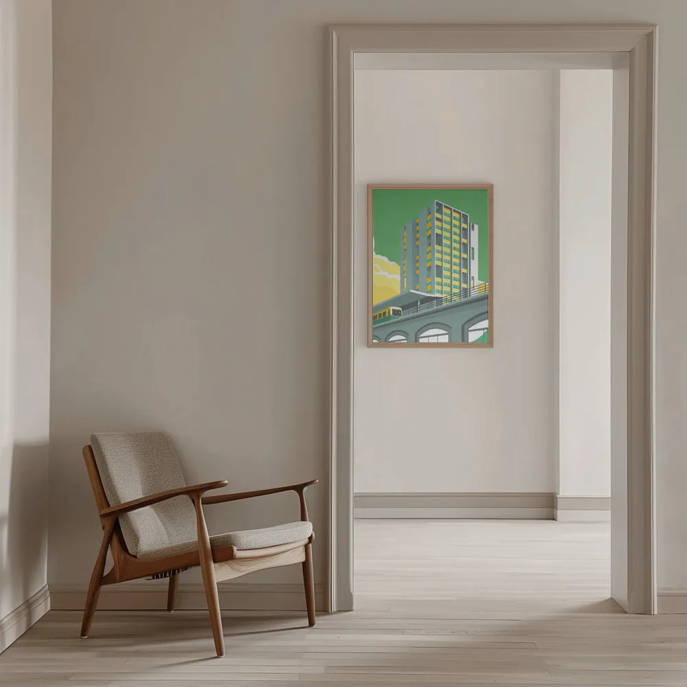 Berlin Hansviertel - Stretched Canvas, Poster or Fine Art Print