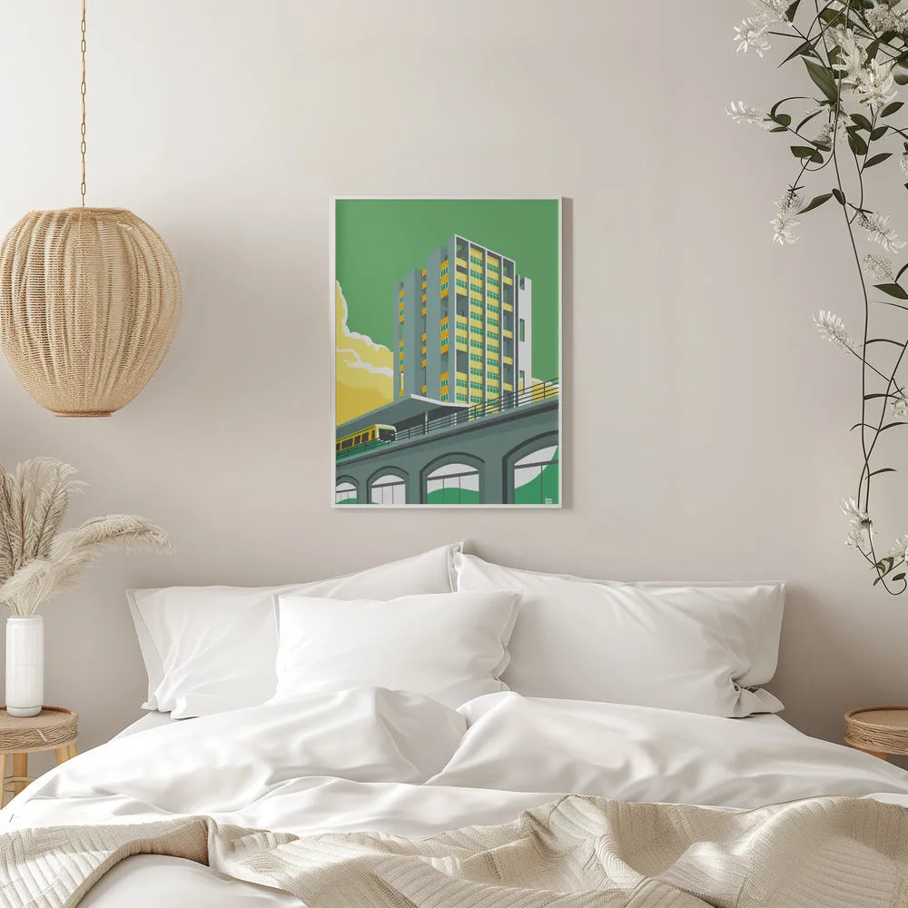 Berlin Hansviertel - Stretched Canvas, Poster or Fine Art Print