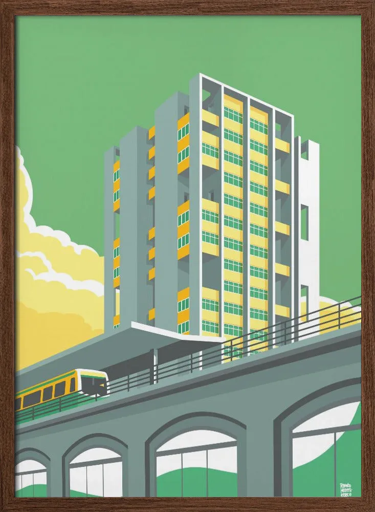 Berlin Hansviertel - Stretched Canvas, Poster or Fine Art Print