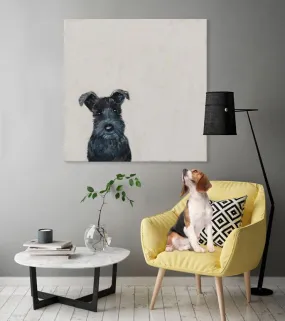 Best Friend - Black Schnauzer Canvas Wall Art