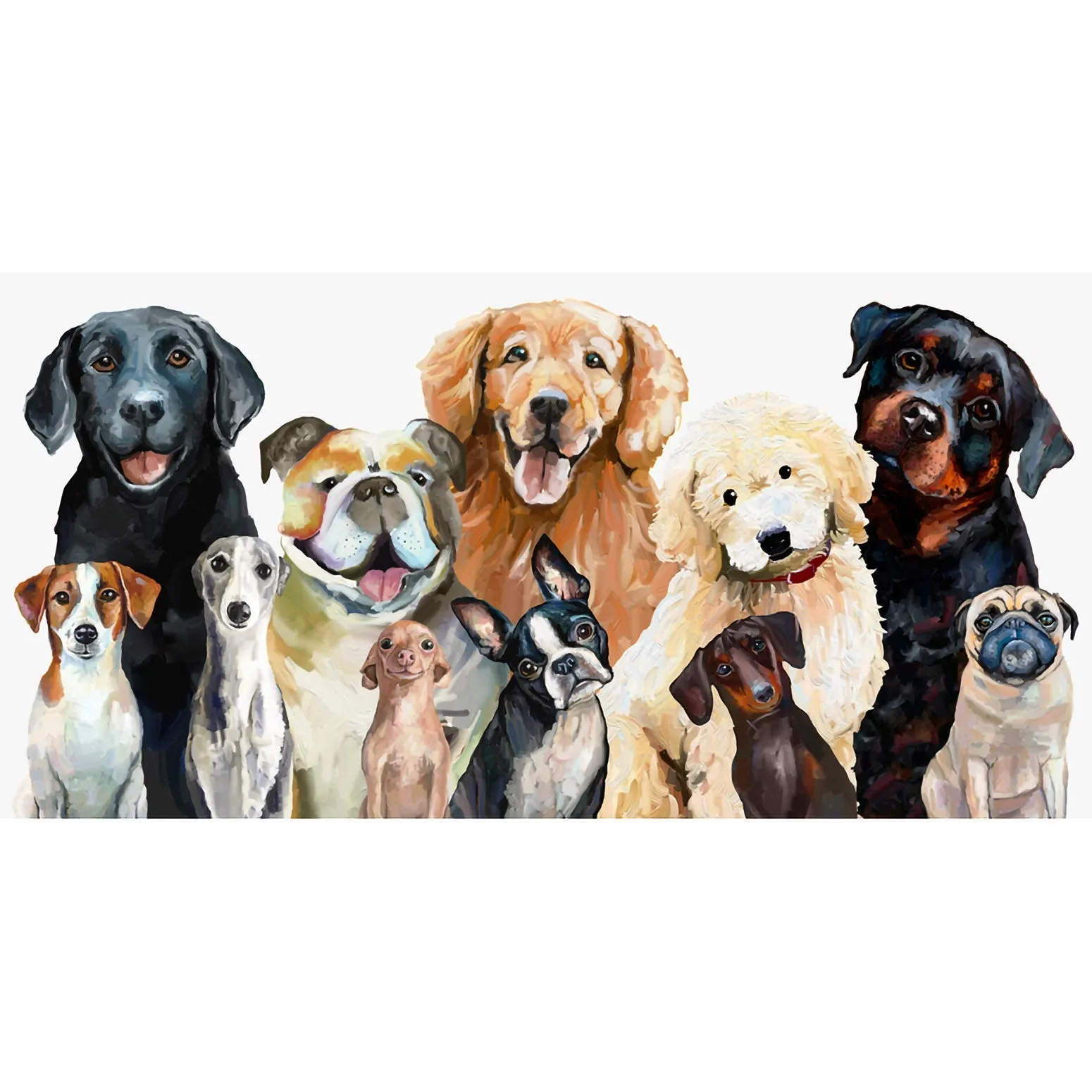 Best Friend - Dog Bunch Canvas Wall Art