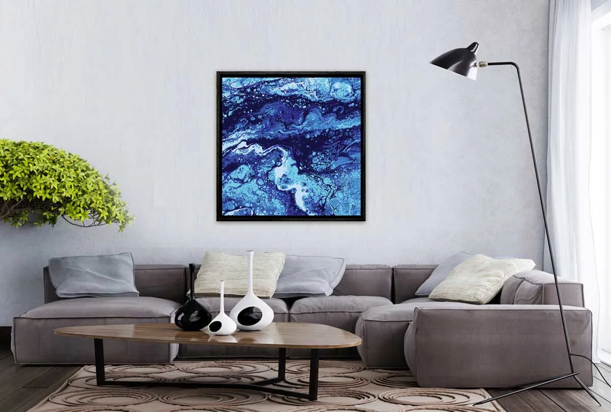 Blue Abstract | Canvas Wall Art Print