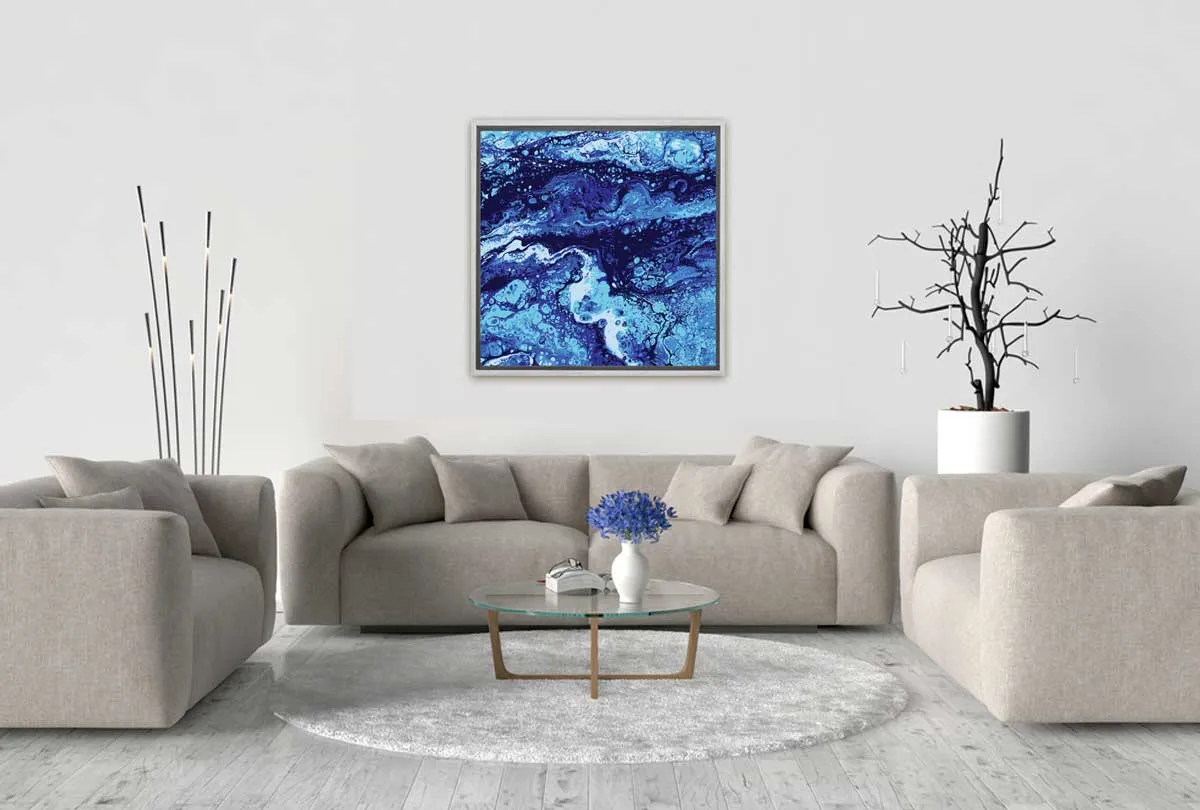 Blue Abstract | Canvas Wall Art Print
