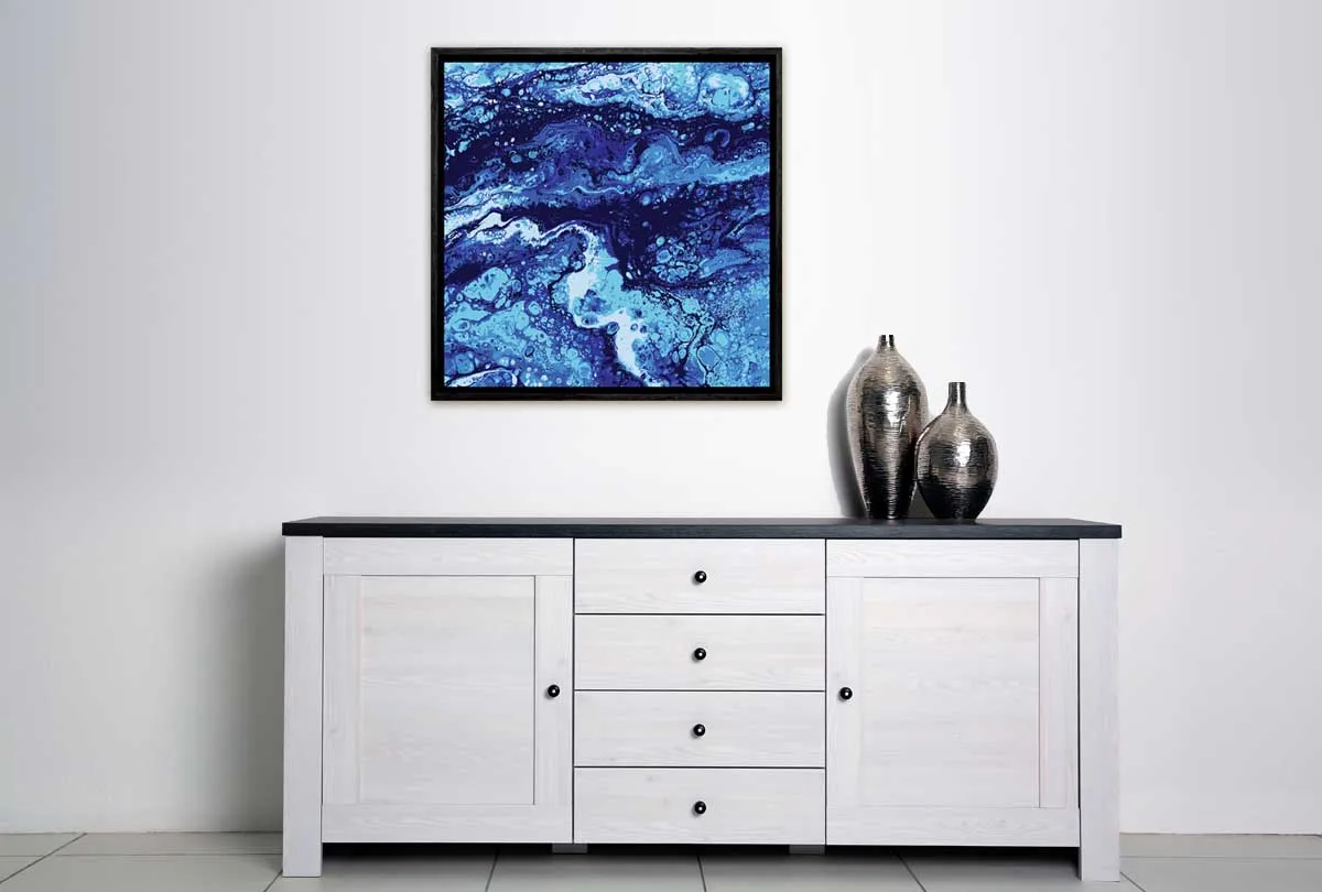 Blue Abstract | Canvas Wall Art Print