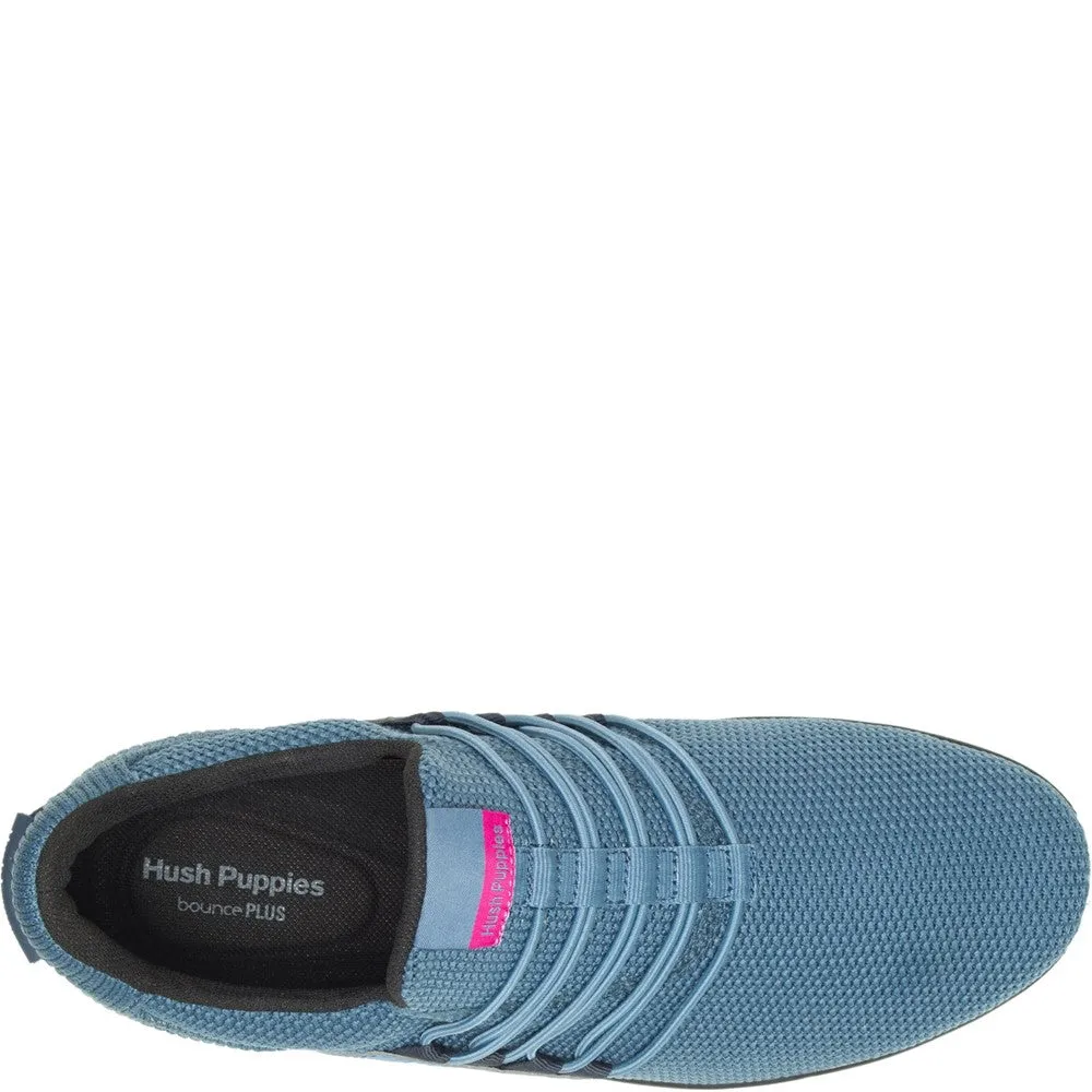 Blue/White Recycled Good Shoe 2.0 Bungee Trainers