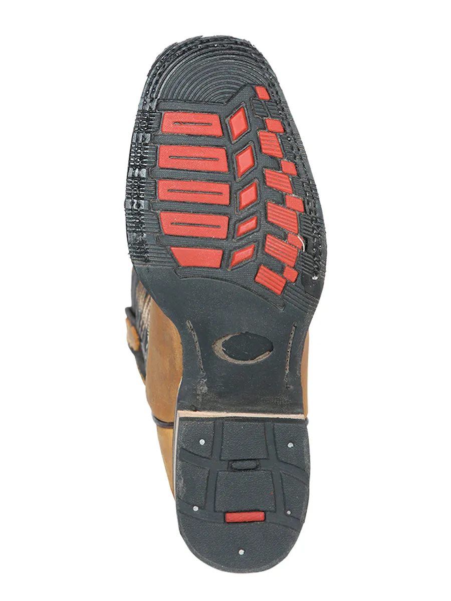 Botas Vaqueras Rodeo Clasicas de Piel Genuina para Hombre 'El General' - ID: 126233