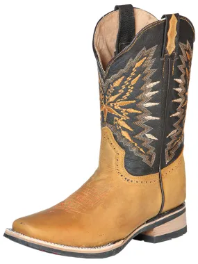 Botas Vaqueras Rodeo Clasicas de Piel Genuina para Hombre 'El General' - ID: 126233