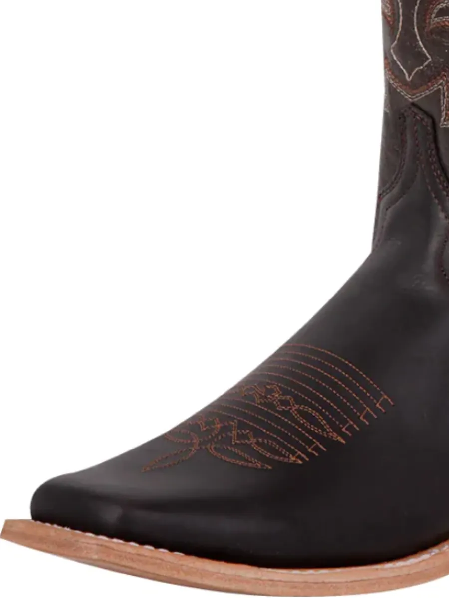 Botas Vaqueras Rodeo Clasicas de Piel Genuina para Hombre 'El General' - ID: 43010