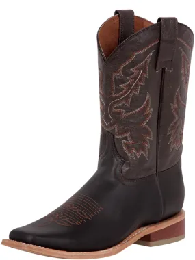 Botas Vaqueras Rodeo Clasicas de Piel Genuina para Hombre 'El General' - ID: 43010