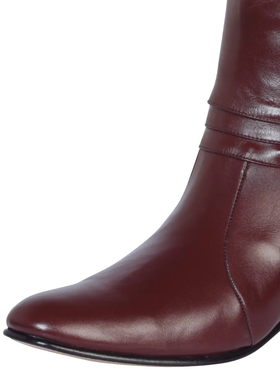 Botines de Vestir Clasicos con Cierre de Piel Cabra para Hombre 'El Besserro' - ID: 1912