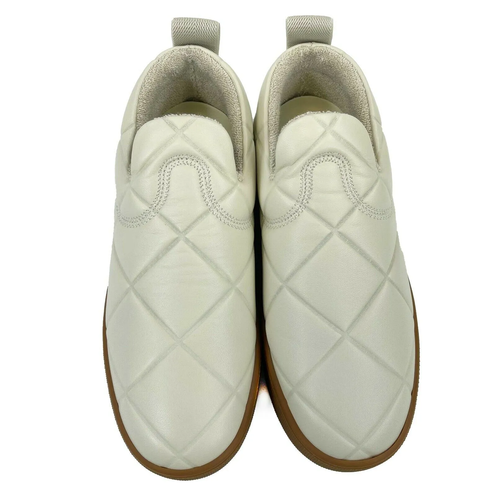 Bottega Veneta - New - The Quilt Sneakers - Wax -Off White - IT 39.5 - US 9.5
