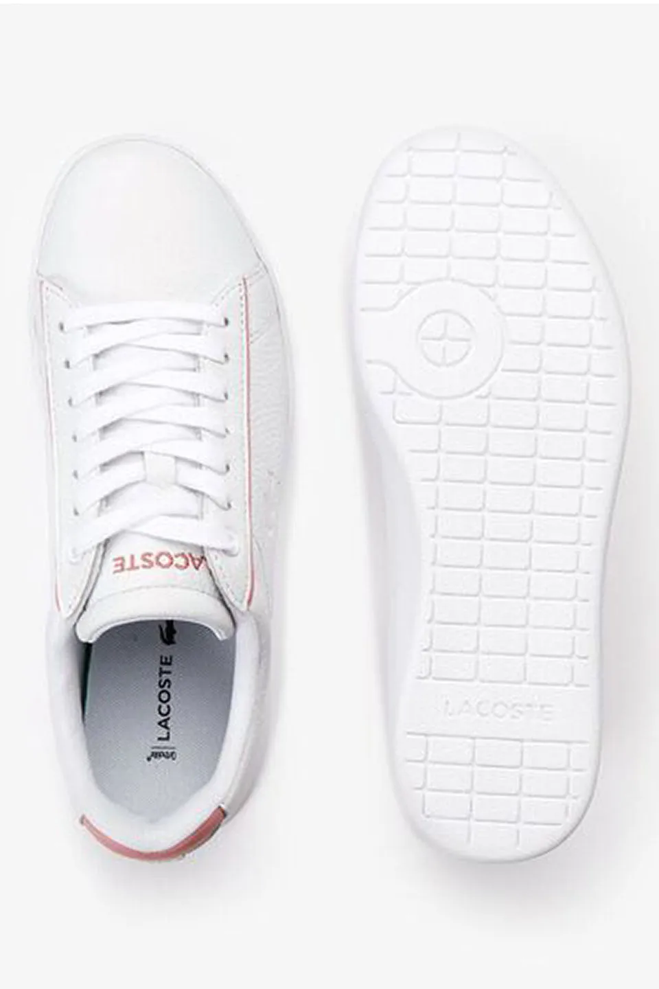 Carnaby Evo White with Pink Trim Leather Sneaker