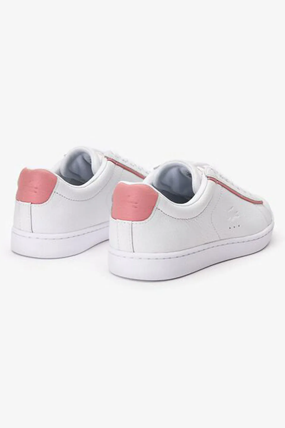 Carnaby Evo White with Pink Trim Leather Sneaker