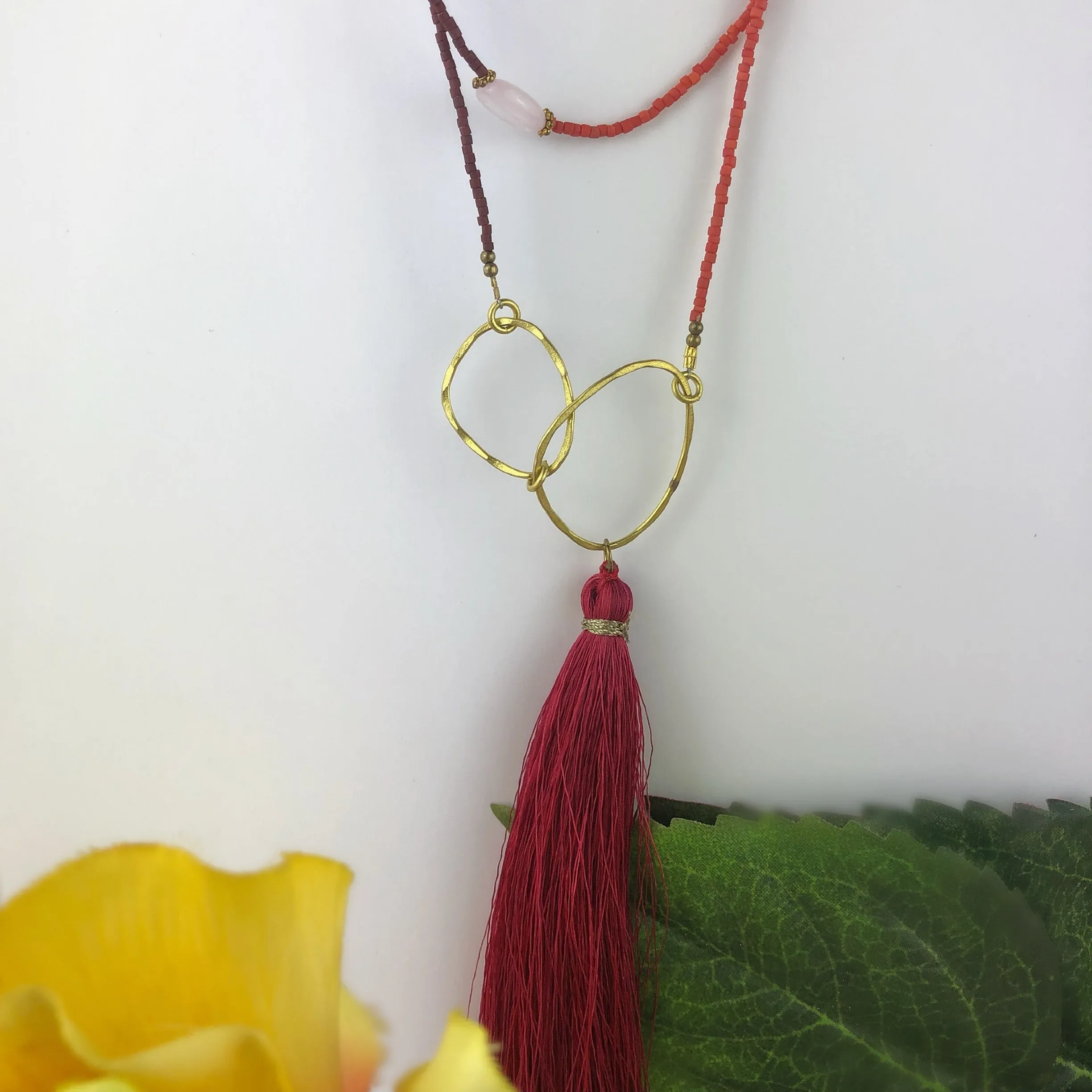 Cherry Tassel Necklace - VNKL173