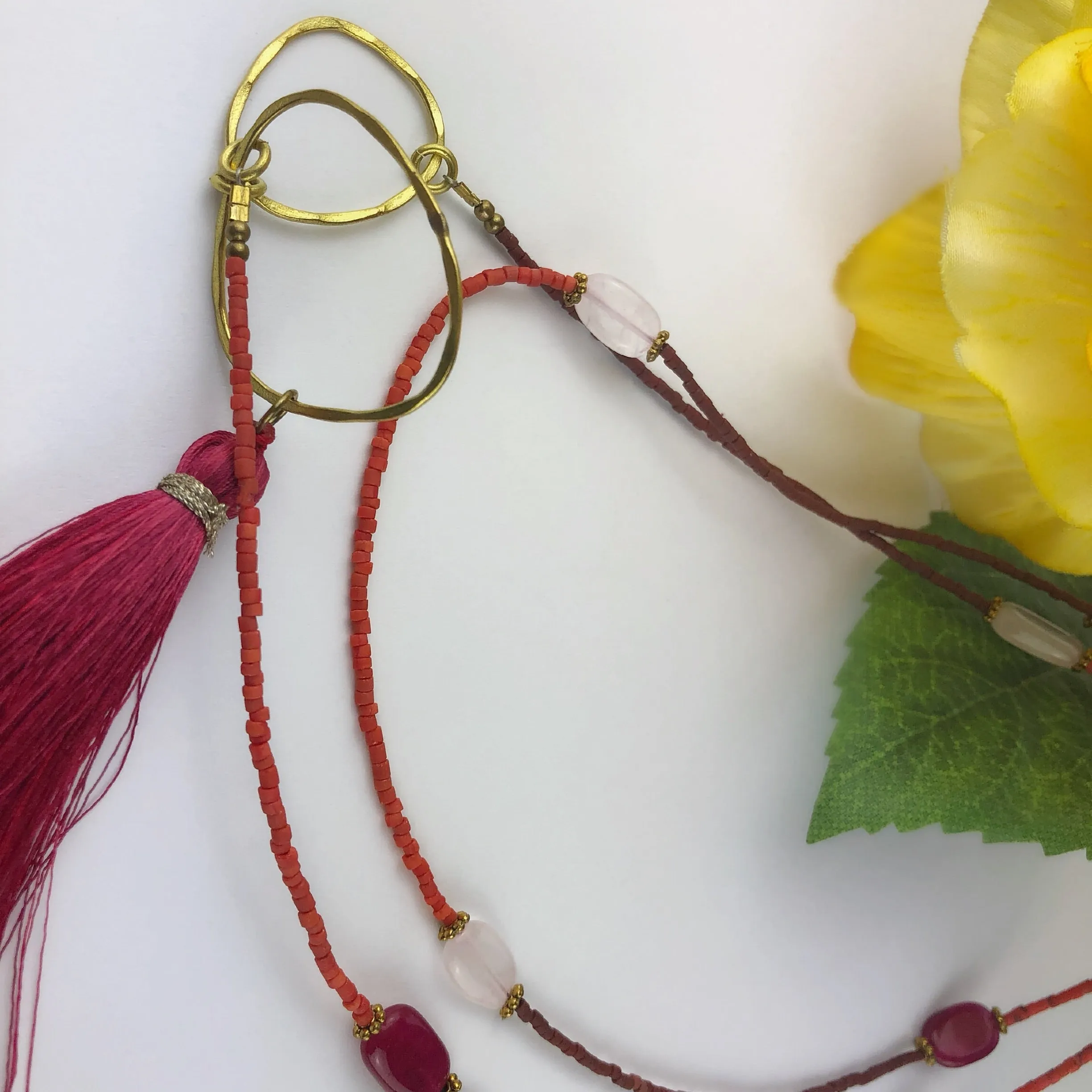Cherry Tassel Necklace - VNKL173