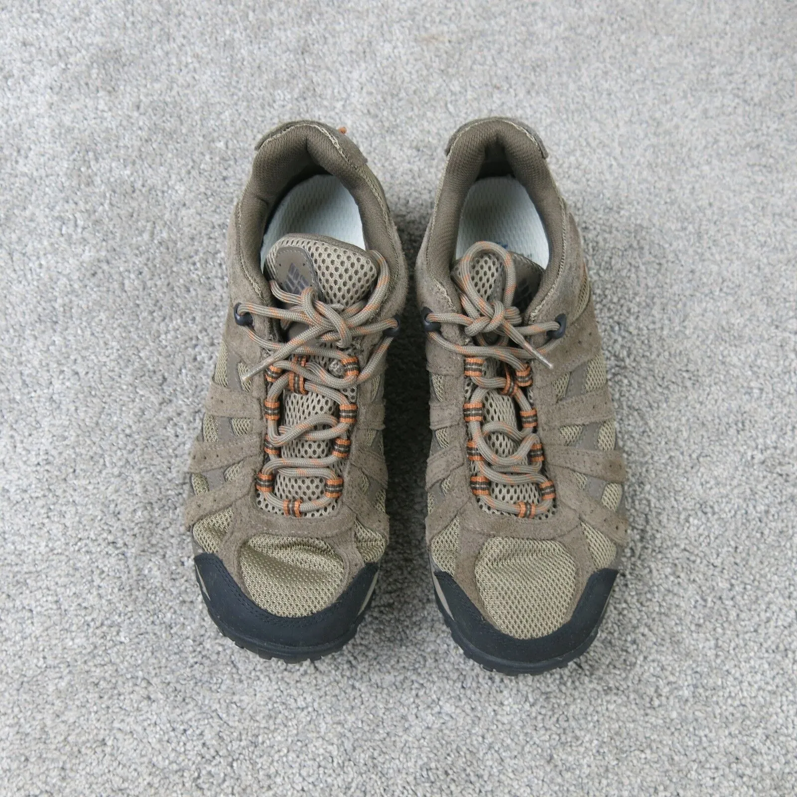 Columbia Men TechLite Hiking Shoes 1553612227 Brown Suede Boot Rubber Sole Sz 8