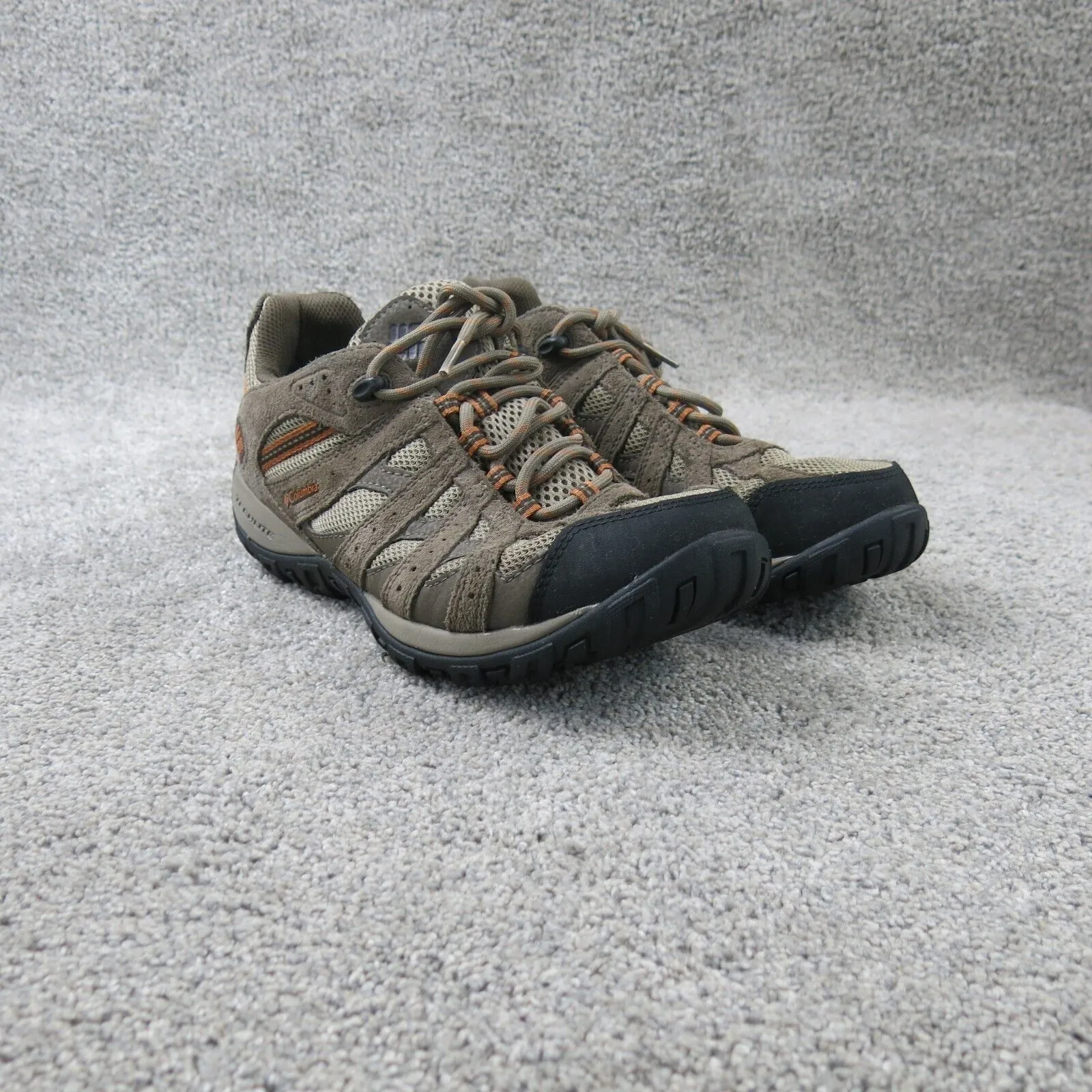 Columbia Men TechLite Hiking Shoes 1553612227 Brown Suede Boot Rubber Sole Sz 8