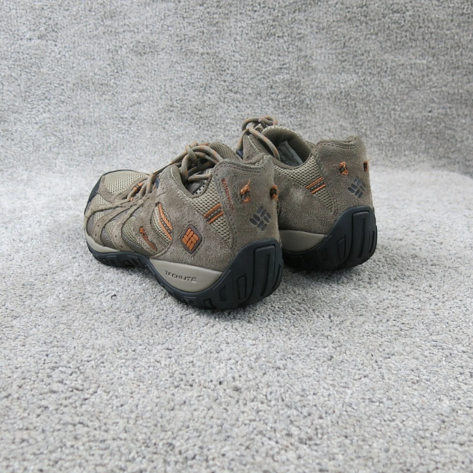 Columbia Men TechLite Hiking Shoes 1553612227 Brown Suede Boot Rubber Sole Sz 8