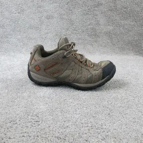 Columbia Men TechLite Hiking Shoes 1553612227 Brown Suede Boot Rubber Sole Sz 8