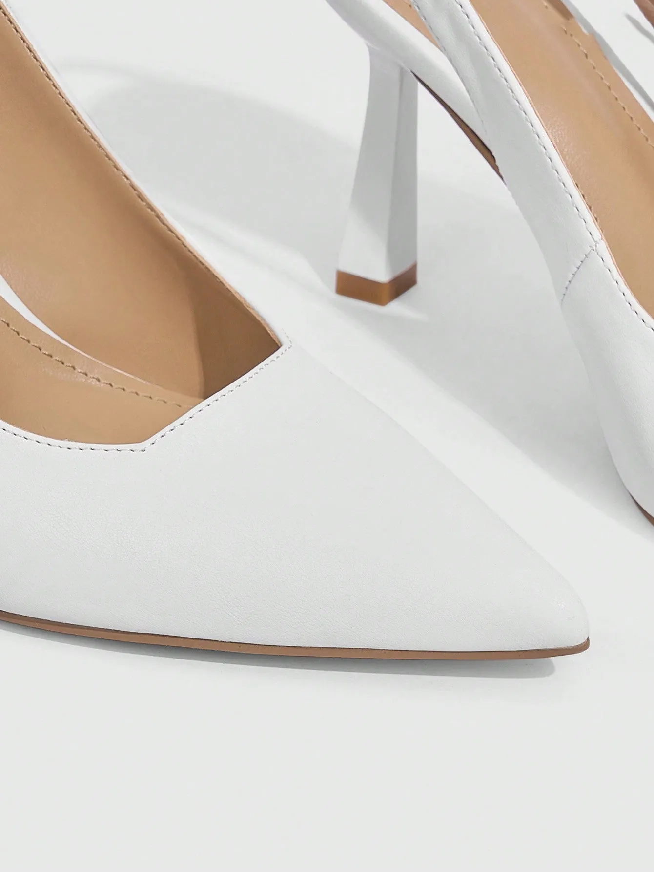 CUCCOO BIZCHIC Woman Shoes Fashionable Open Back High Heel Pumps With Front Strap Wedding Shoes For Summer Graduation Heels Prom Heels Vacation Shoes Summer Sale