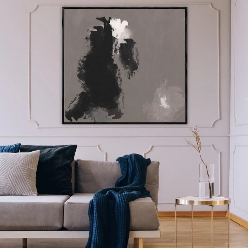 Dark Hues Framed Canvas