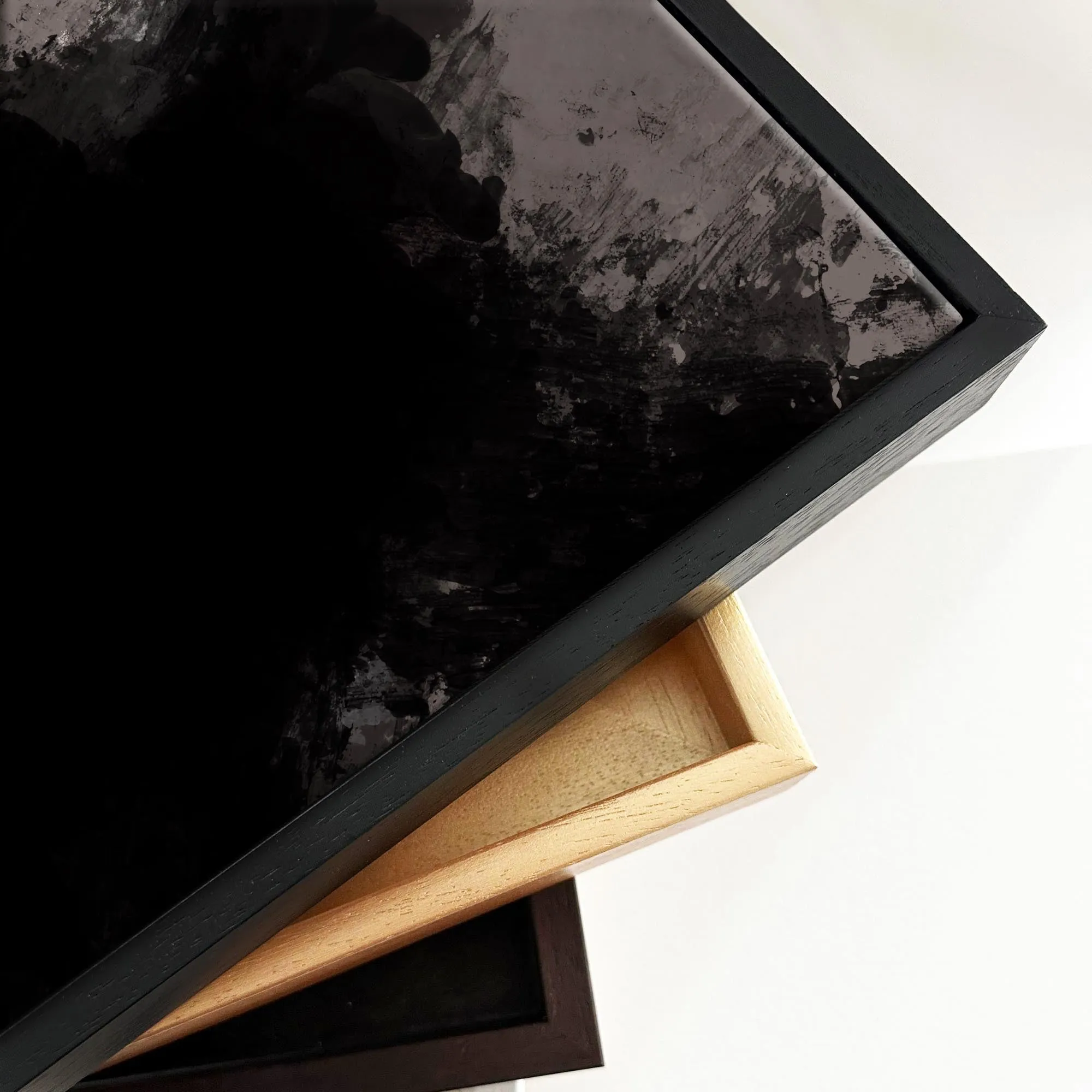 Dark Hues Framed Canvas