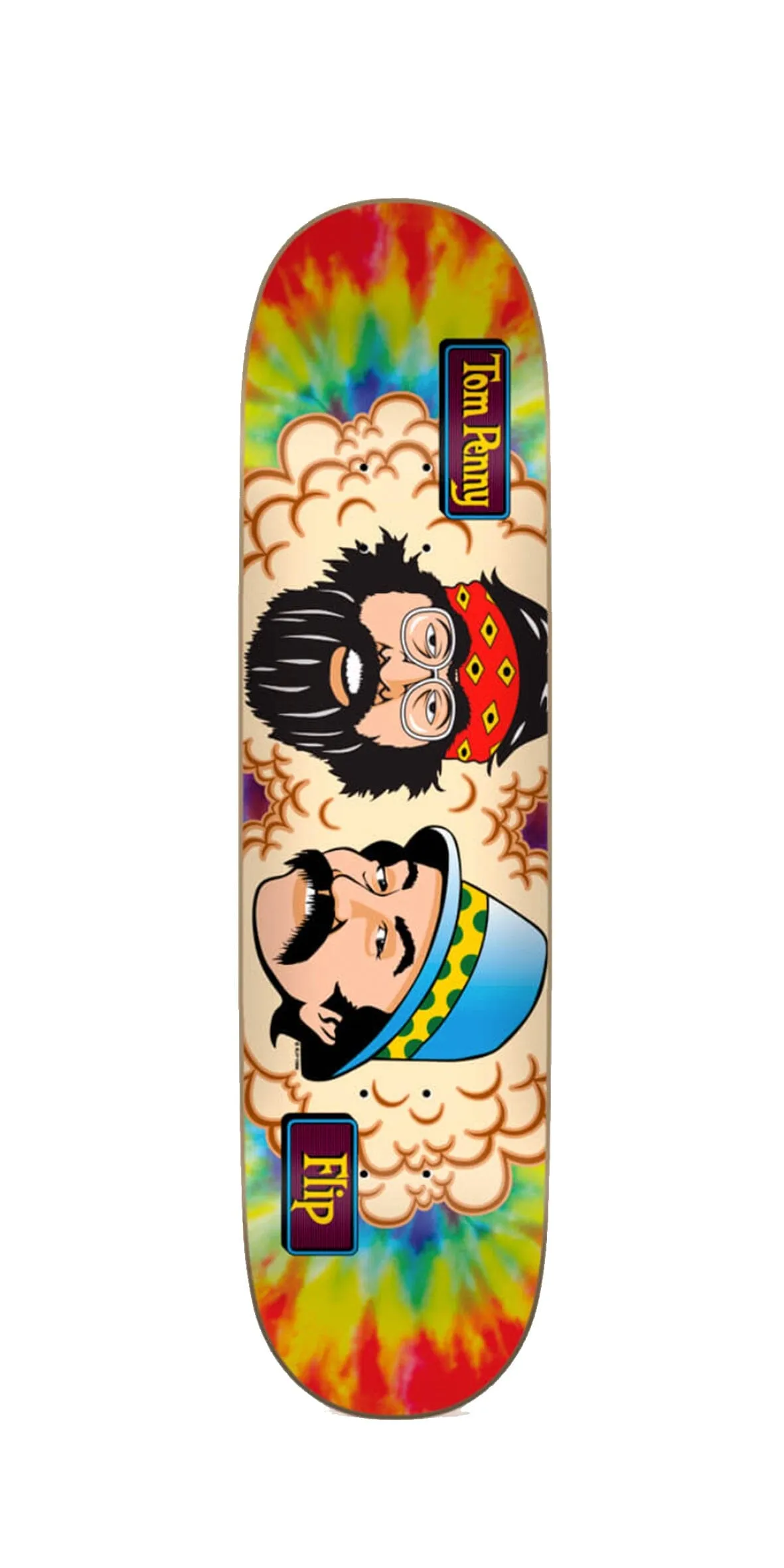Flip Skateboards Penny Toms Friends Tie Dye 8.25"x32.13" Skateboard Deck  - Tabla (copia)