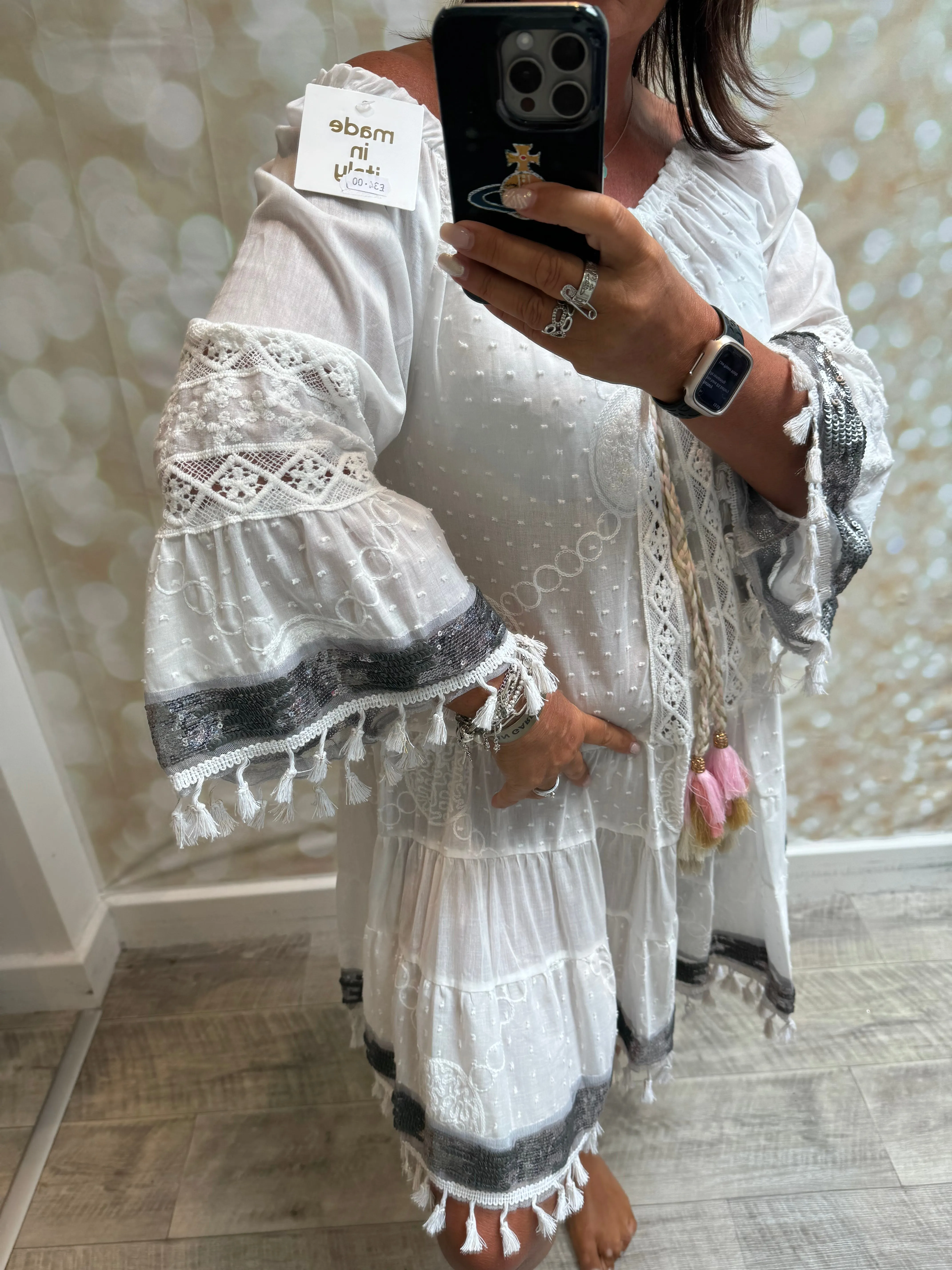 Full Lace Bardot Dress