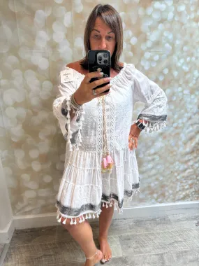 Full Lace Bardot Dress