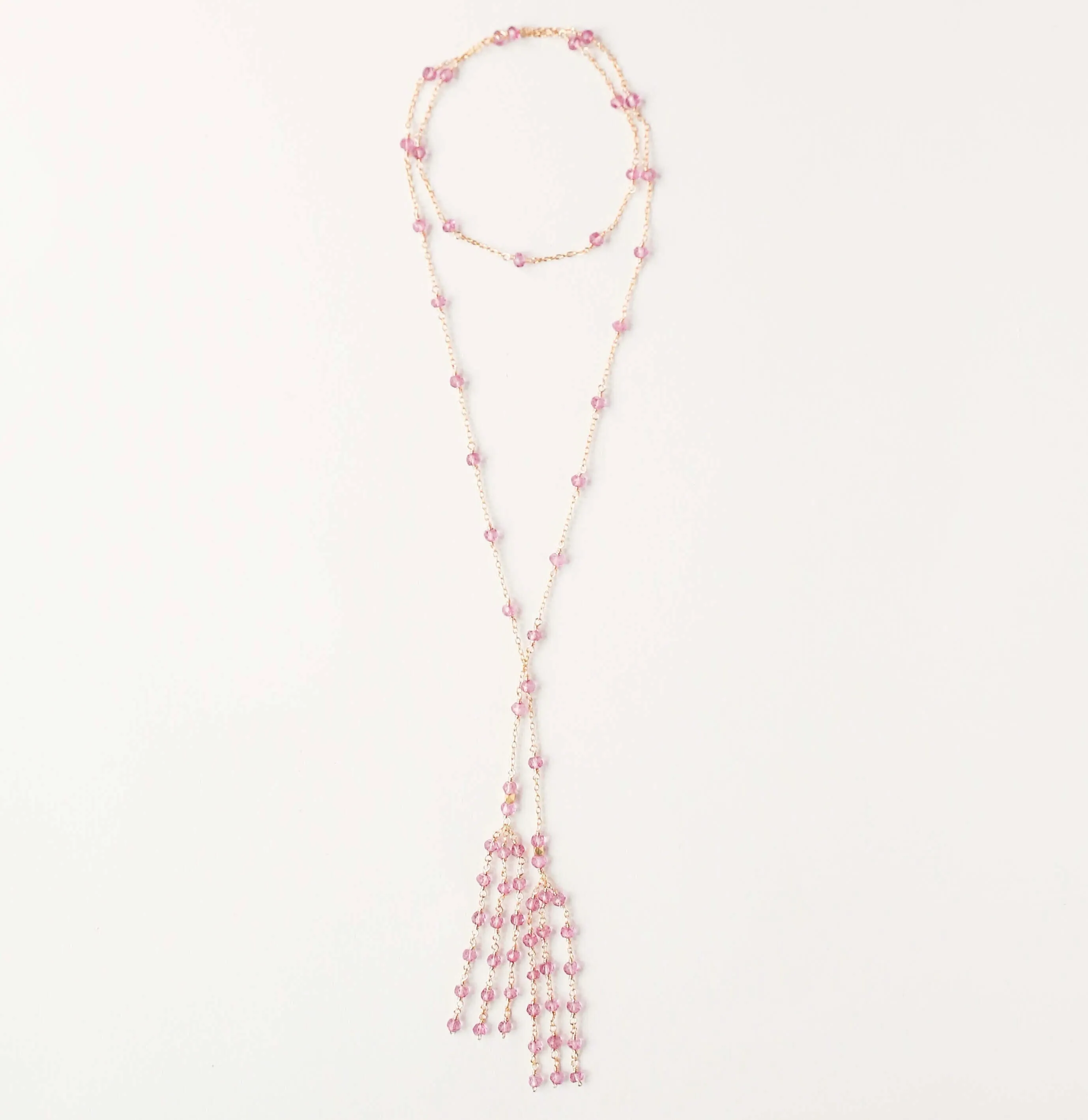 Gemstone Ballet Lariat Necklaces